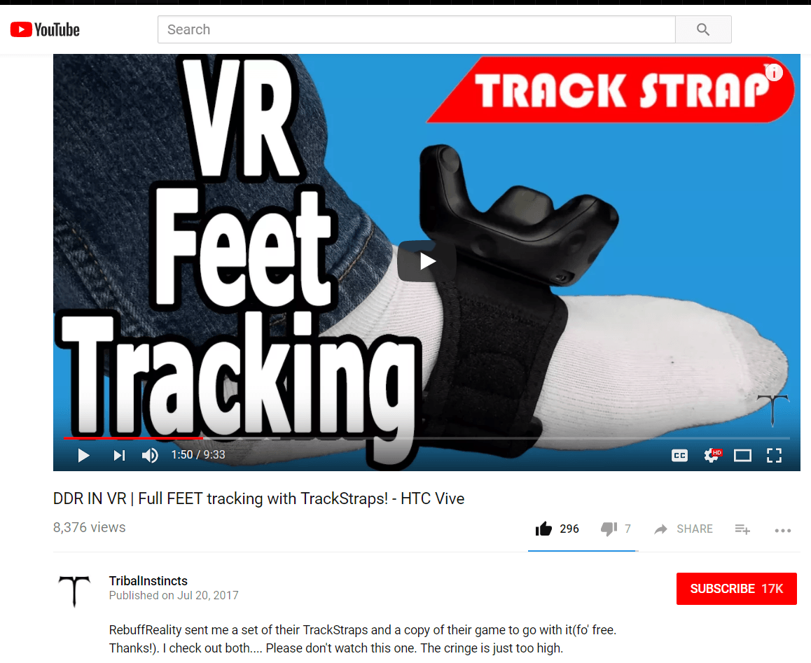 vr feet 