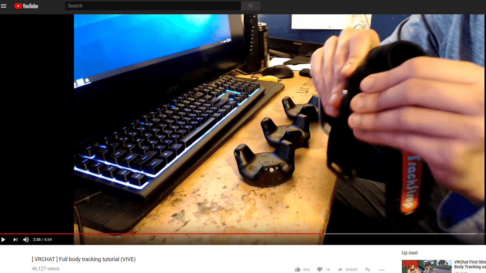 VRChat full body tracking