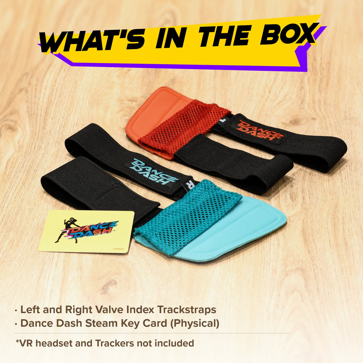 Valve Index Trackstraps + Dance Dash Steam Key
