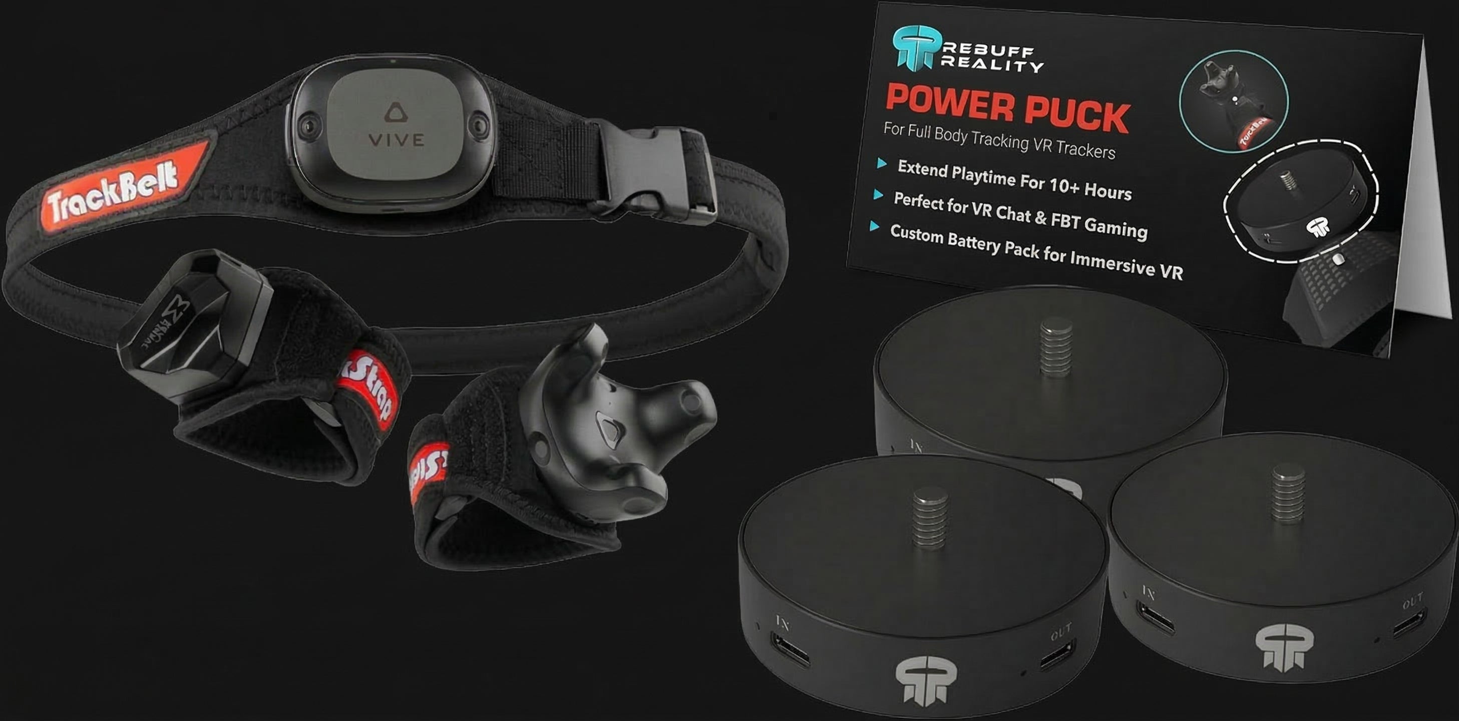 TrackStrap Bundle for VIVE Trackers | Rebuff Reality
