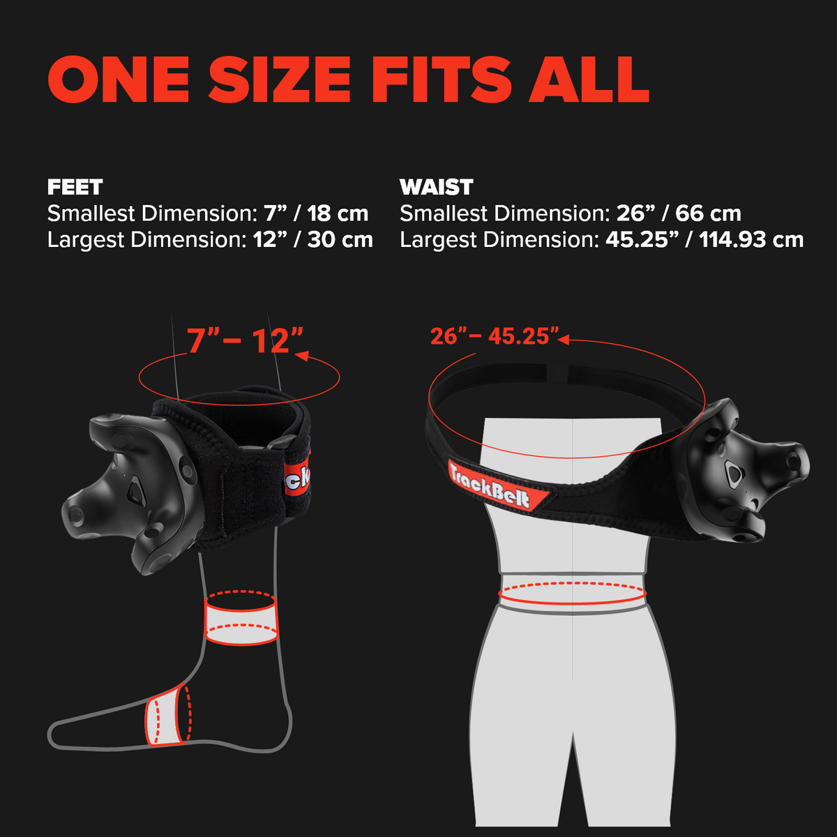 Trackstraps for VIVE Ultimate Tracker, VIVE Tracker, Tundra Tracker