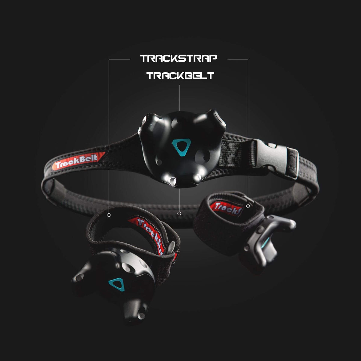 TrackStrap Bundle for VIVE Trackers with 4-Port USB Hub - Rebuff Reality